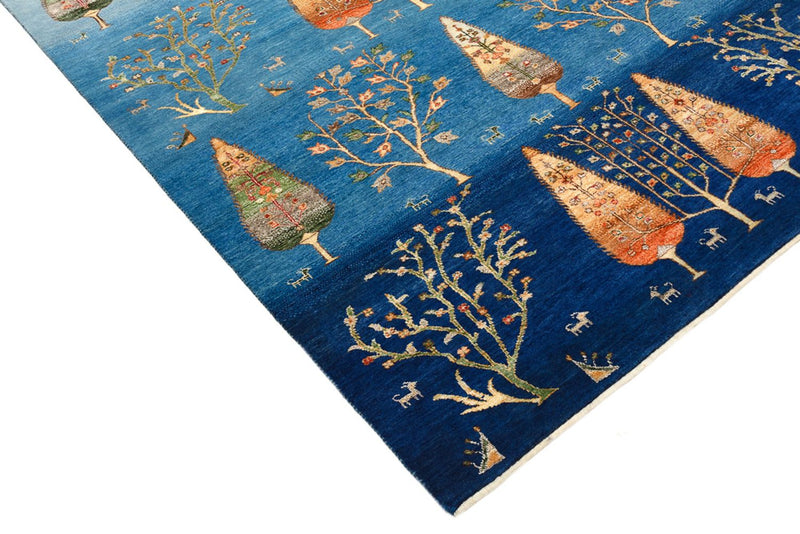 Gabbeh Tapijt - Loribaft Indus - 247 x 173 cm - zee blauw