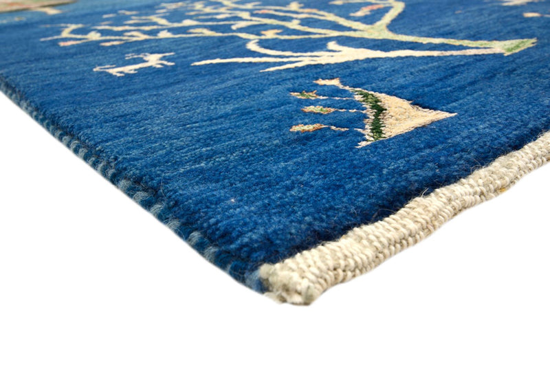 Gabbeh Tapijt - Loribaft Indus - 247 x 173 cm - zee blauw