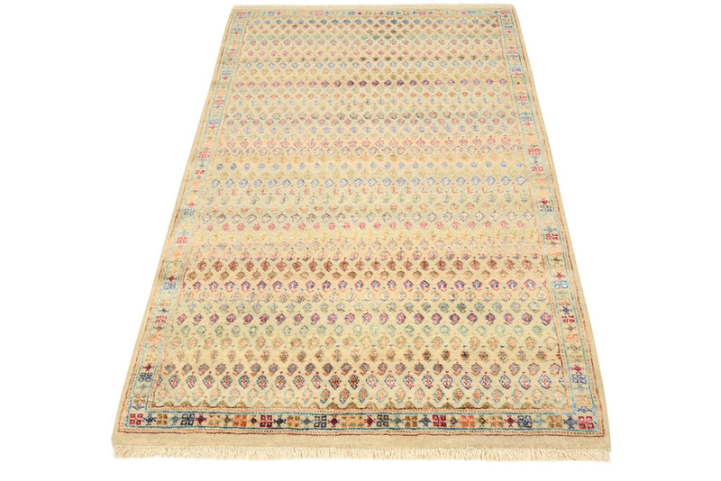 Designer tapijt - 153 x 96 cm - licht beige