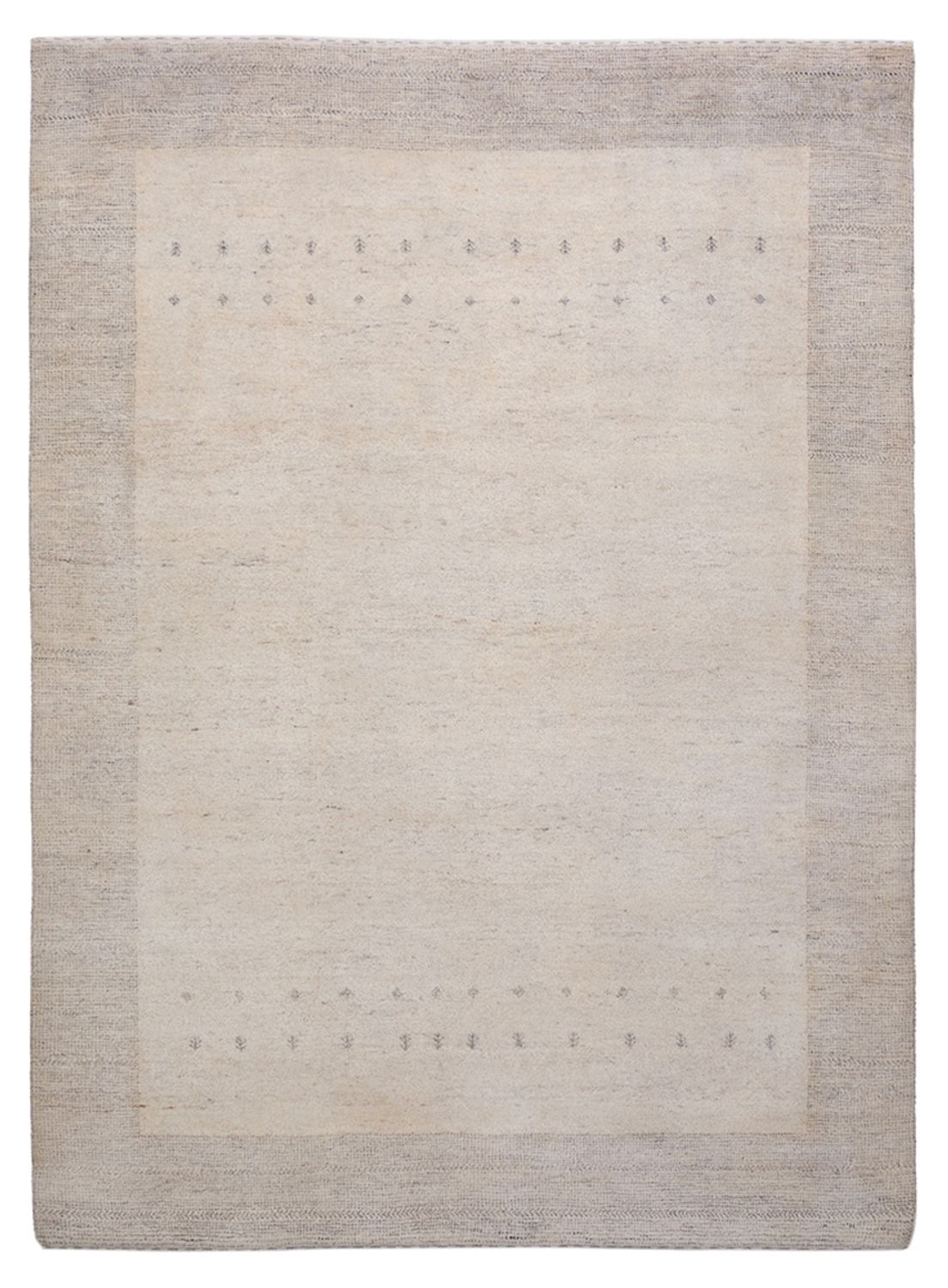 Gabbeh Tapijt - Loribaft Indus - 201 x 146 cm - lichtgrijs