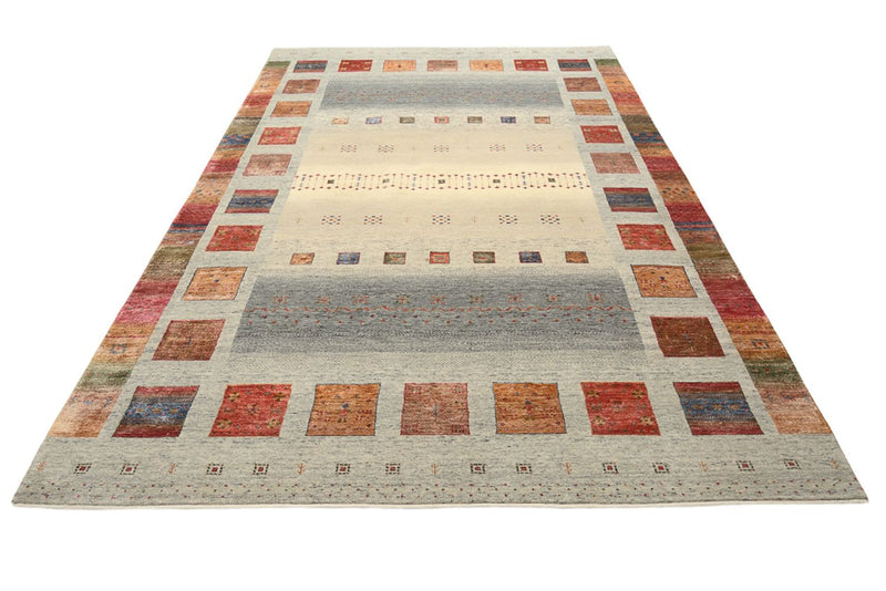 Gabbeh Tapijt - Loribaft Indus - 304 x 208 cm - donker beige