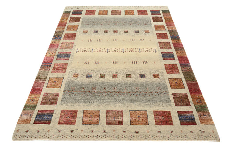 Gabbeh Tapijt - Loribaft Indus - 207 x 158 cm - donker beige