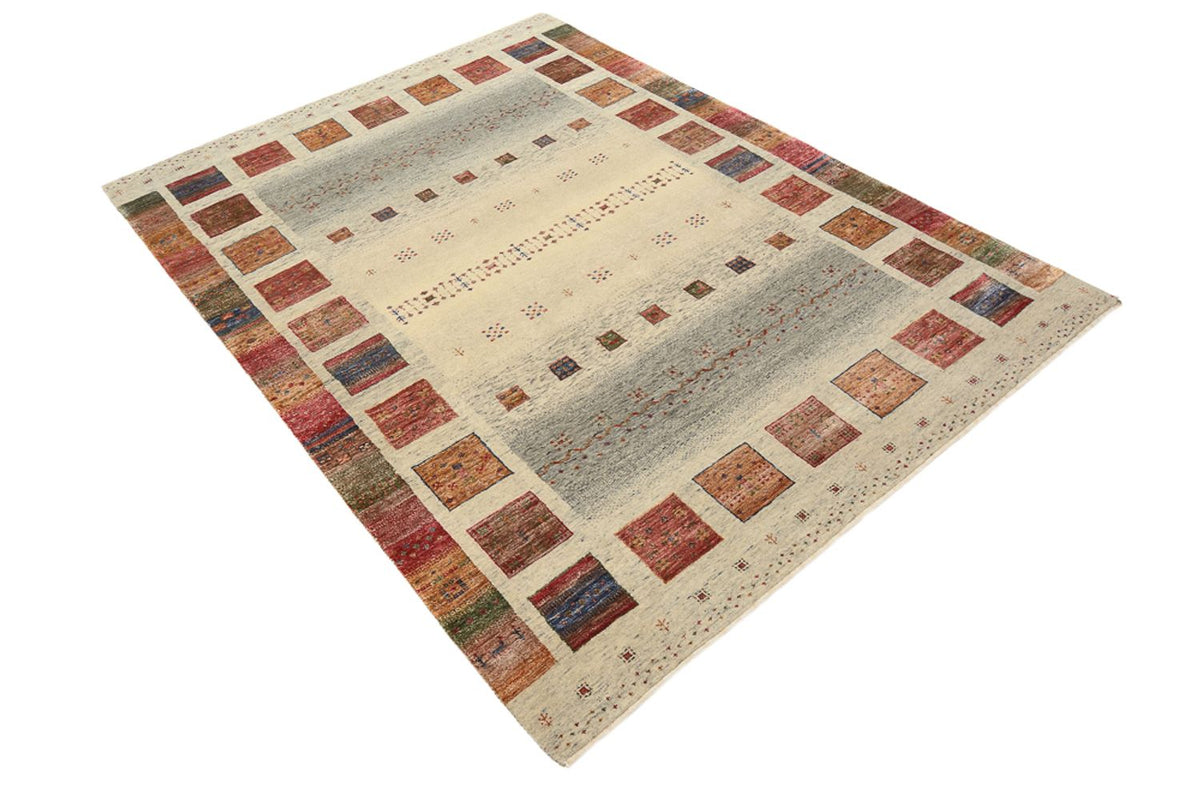Gabbeh Tapijt - Loribaft Indus - 207 x 158 cm - donker beige