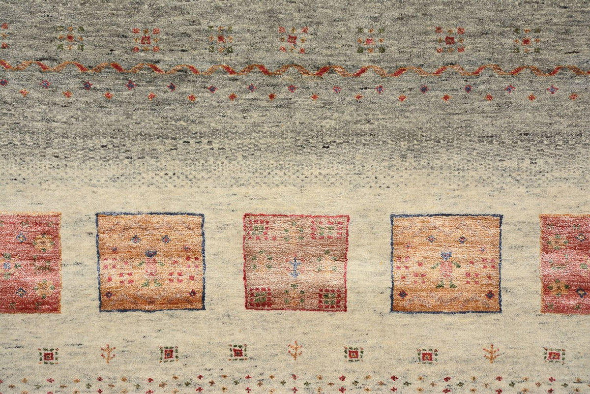 Gabbeh Tapijt - Loribaft Indus - 207 x 158 cm - donker beige