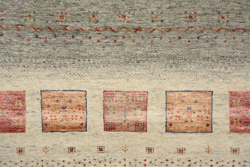 Gabbeh Tapijt - Loribaft Indus - 207 x 158 cm - donker beige