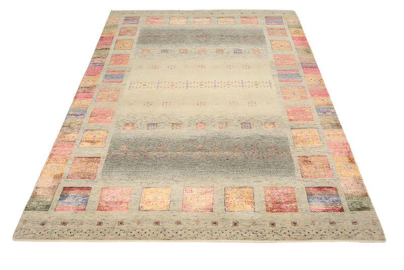 Gabbeh Tapijt - Loribaft Indus - 207 x 158 cm - donker beige