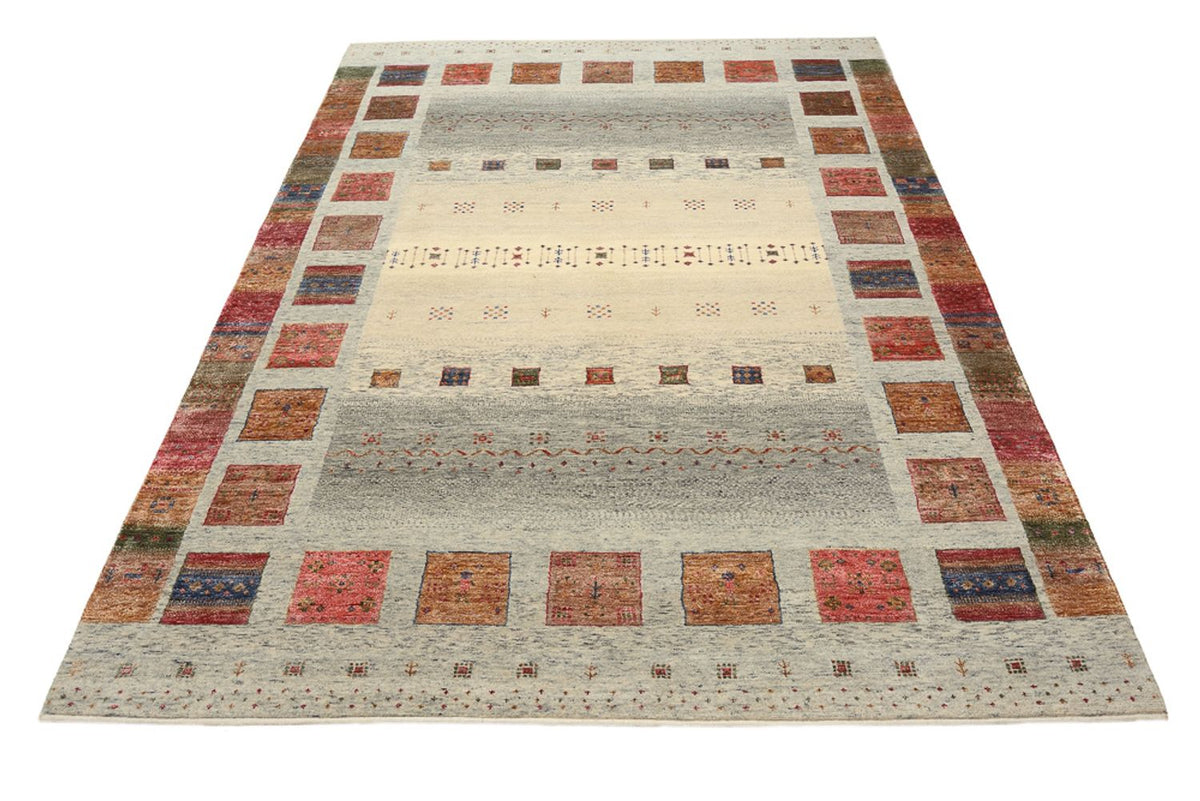 Gabbeh Tapijt - Loribaft Indus - 242 x 177 cm - donker beige