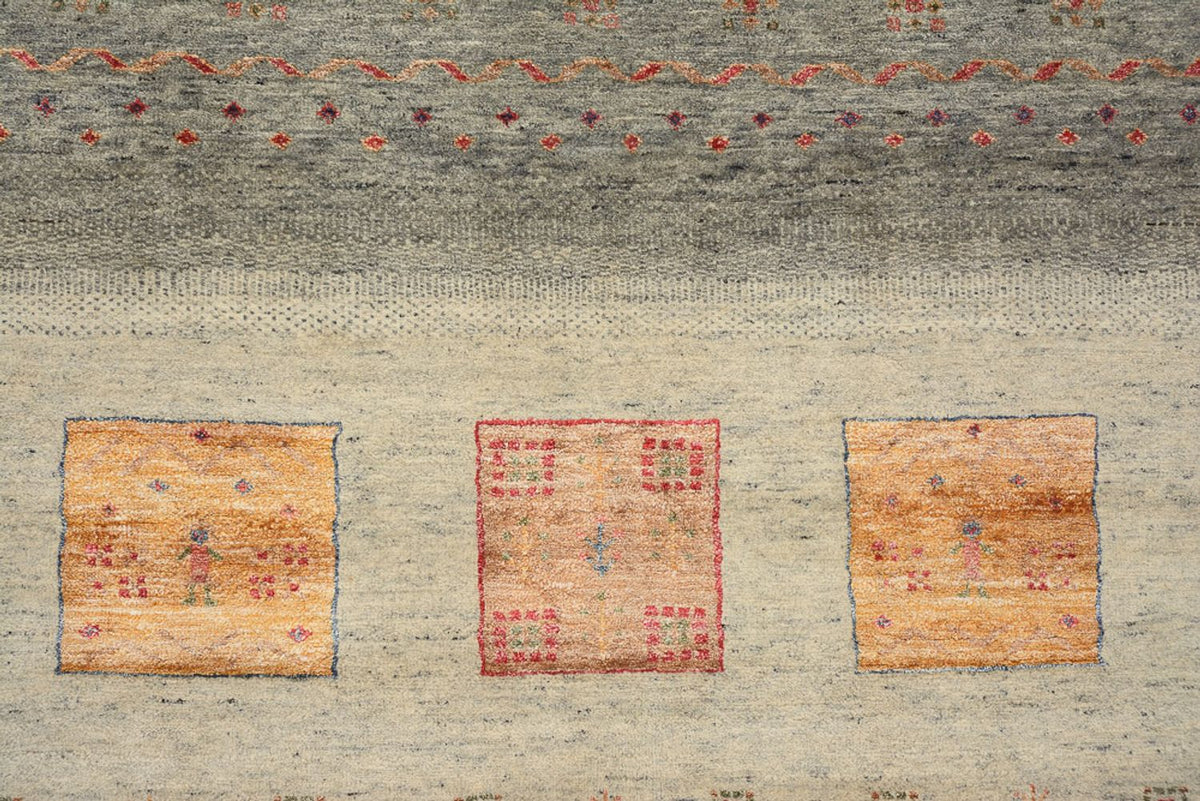 Gabbeh Tapijt - Loribaft Indus - 336 x 250 cm - donker beige