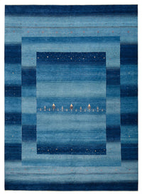 Gabbeh Tapijt - Loribaft Indus - 345 x 247 cm - zee blauw