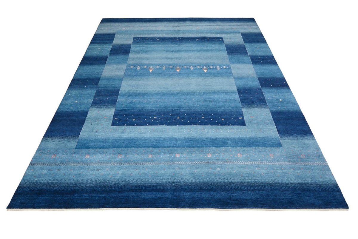 Gabbeh Tapijt - Loribaft Indus - 345 x 247 cm - zee blauw