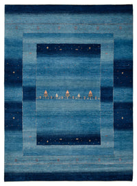 Gabbeh Tapijt - Loribaft Indus - 235 x 169 cm - zee blauw