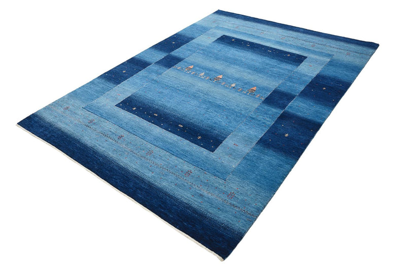 Gabbeh Tapijt - Loribaft Indus - 235 x 169 cm - zee blauw