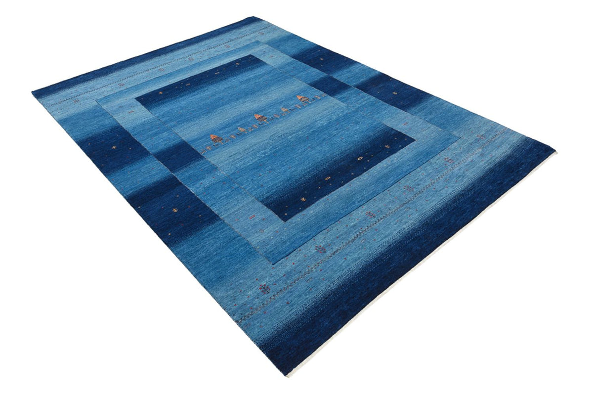 Gabbeh Tapijt - Loribaft Indus - 235 x 169 cm - zee blauw