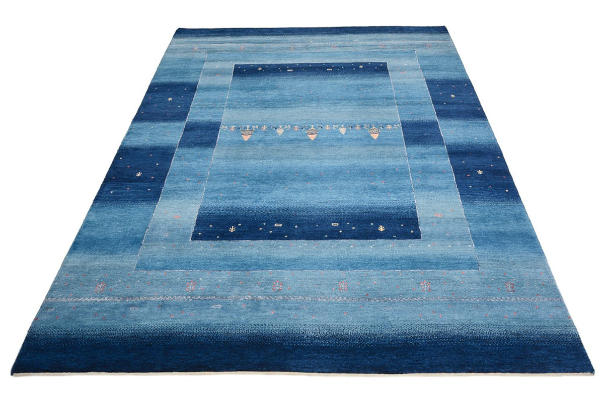 Gabbeh Tapijt - Loribaft Indus - 235 x 169 cm - zee blauw