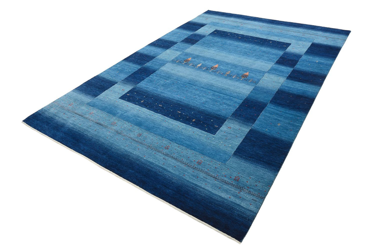 Gabbeh Tapijt - Loribaft Indus - 304 x 204 cm - zee blauw