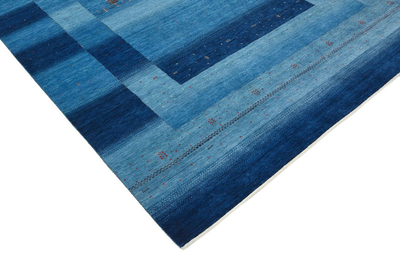 Gabbeh Tapijt - Loribaft Indus - 304 x 204 cm - zee blauw