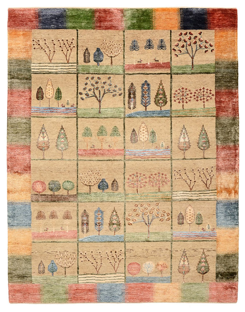 Gabbeh Tapijt - Loribaft Indus - 201 x 157 cm - veelkleurig