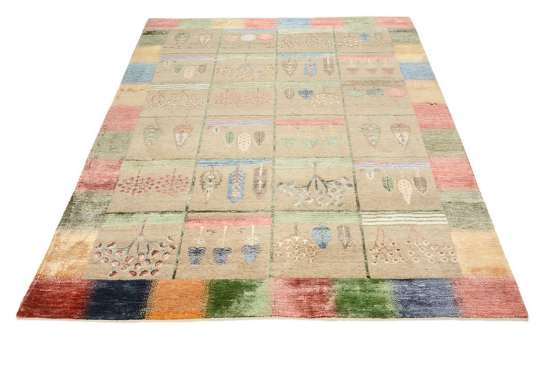 Gabbeh Tapijt - Loribaft Indus - 201 x 157 cm - veelkleurig