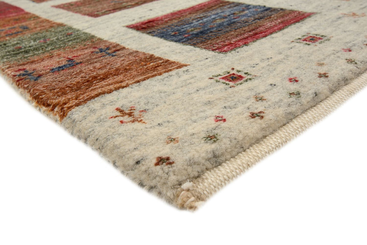 Gabbeh Tapijt - Loribaft Indus vierkant  - 156 x 156 cm - donker beige