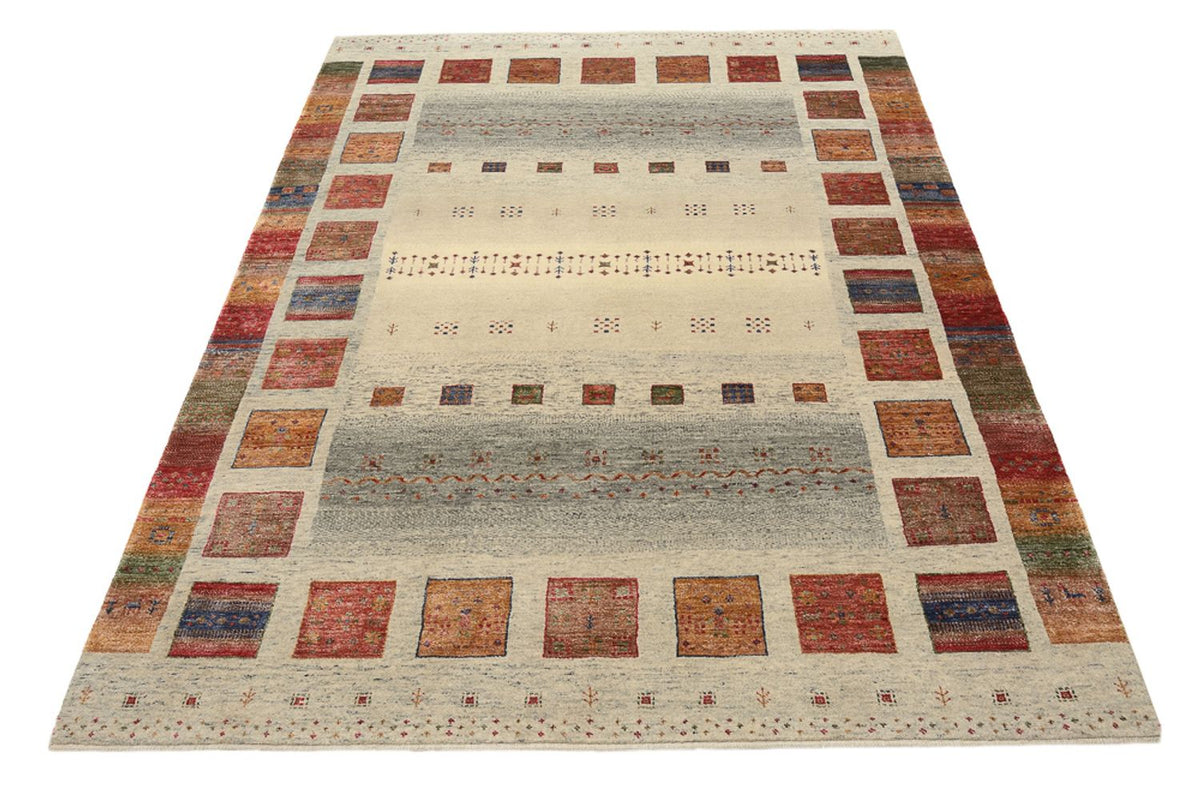 Gabbeh Tapijt - Loribaft Indus - 204 x 154 cm - donker beige