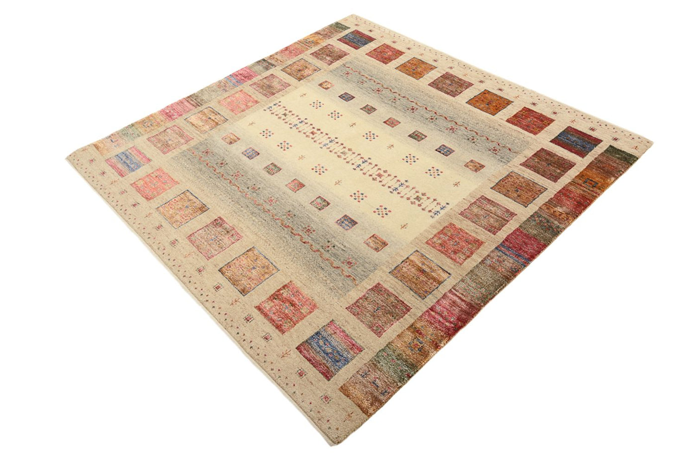 Indo Loribaft Tapijt 155x153cm - Wollen tapijt