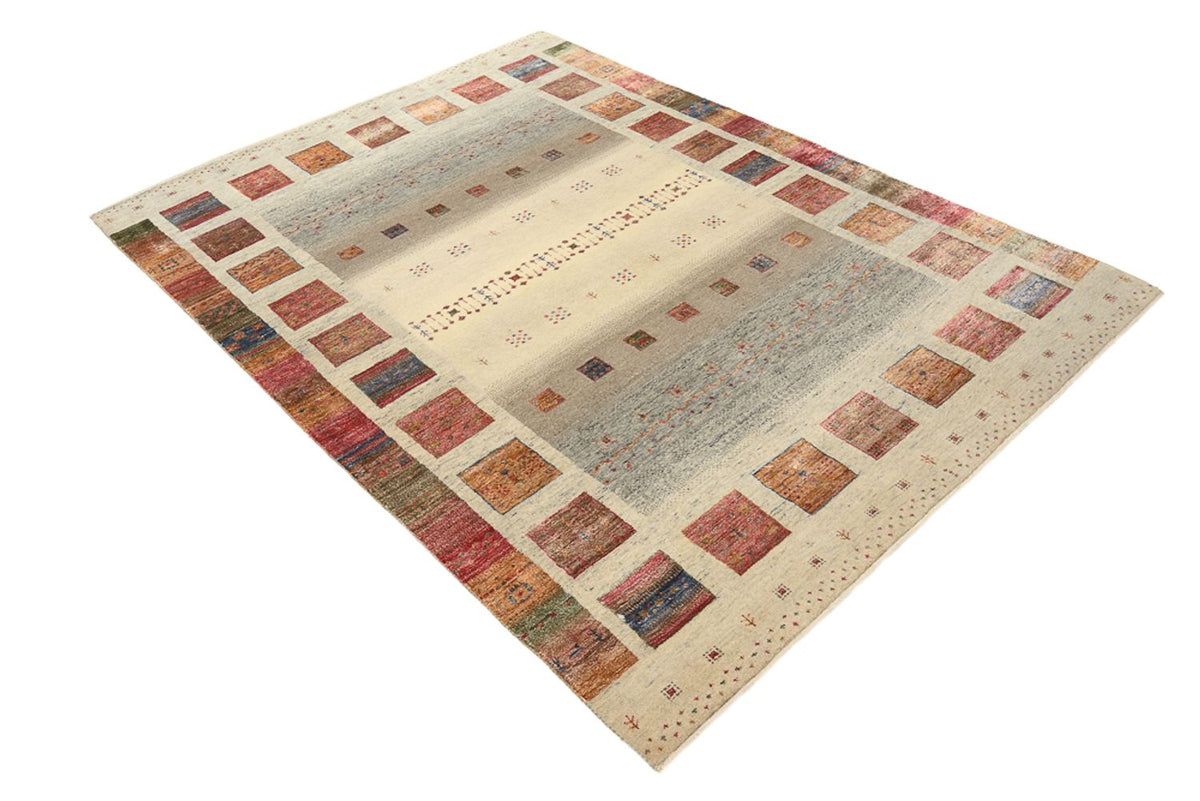 Gabbeh Tapijt - Loribaft Indus - 205 x 157 cm - donker beige