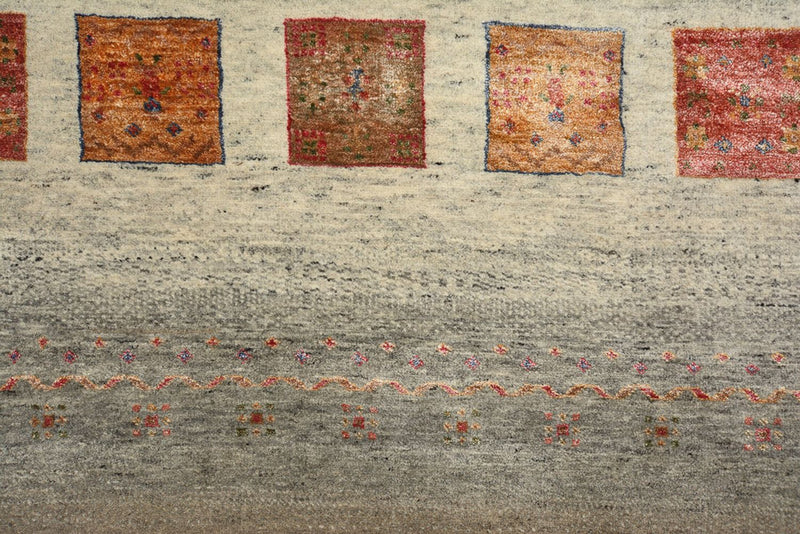 Gabbeh Tapijt - Loribaft Indus - 205 x 157 cm - donker beige