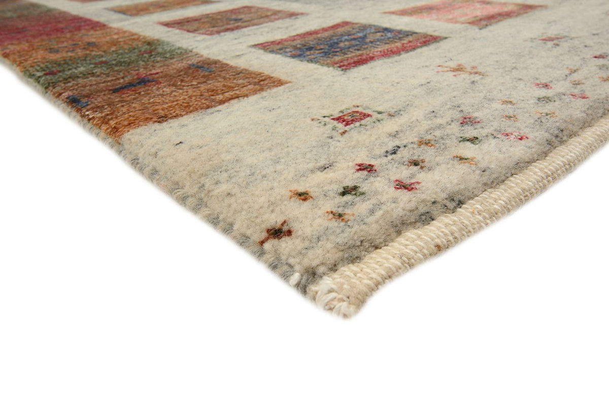 Loper Gabbeh Tapijt - Loribaft Indus - 306 x 85 cm - donker beige