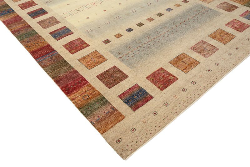 Gabbeh Tapijt - Loribaft Indus - 351 x 254 cm - donker beige