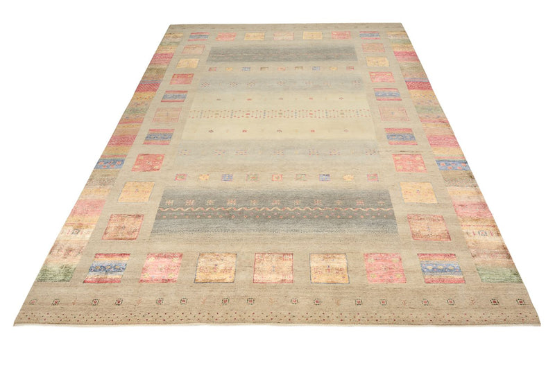 Gabbeh Tapijt - Loribaft Indus - 351 x 254 cm - donker beige