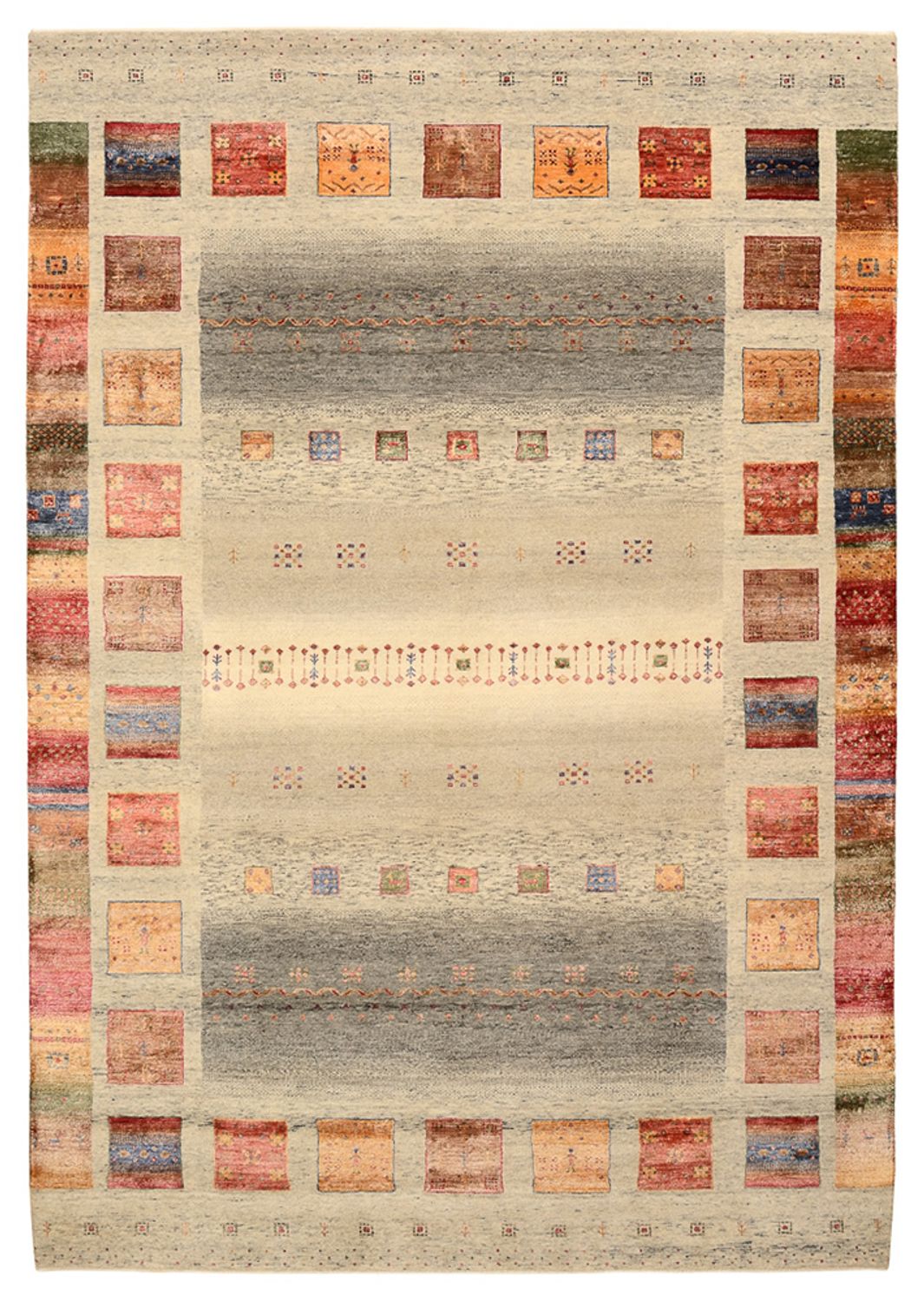 Gabbeh Tapijt - Loribaft Indus - 301 x 207 cm - donker beige