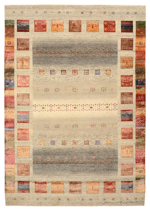 Gabbeh Tapijt - Loribaft Indus - 301 x 207 cm - donker beige