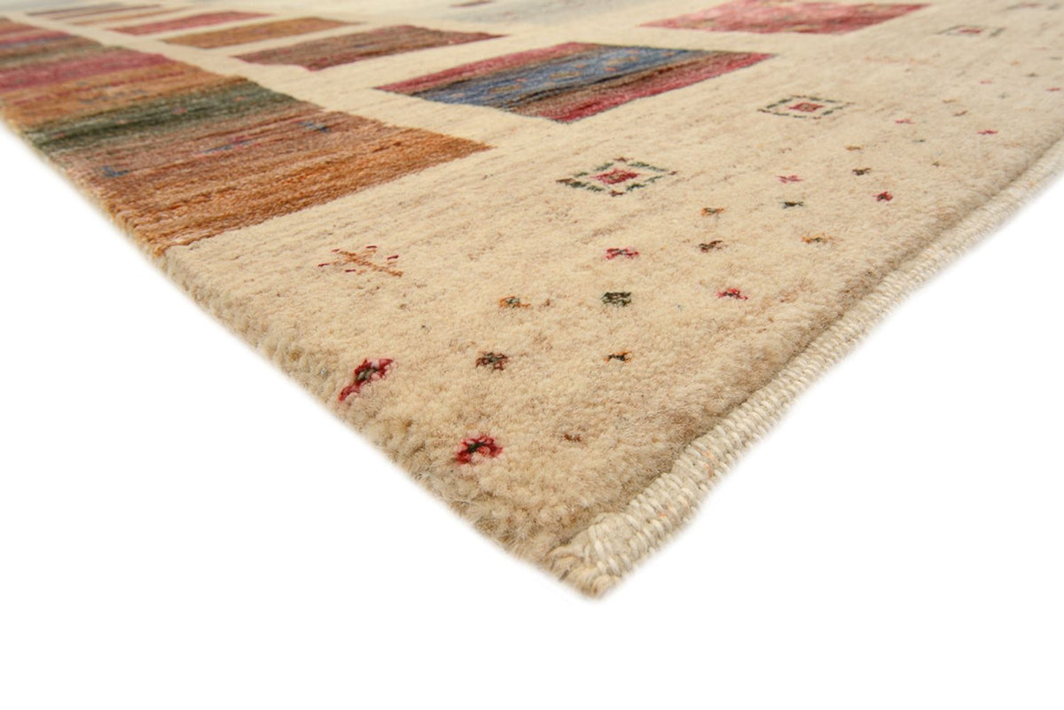 Gabbeh Tapijt - Loribaft Indus vierkant  - 206 x 204 cm - donker beige