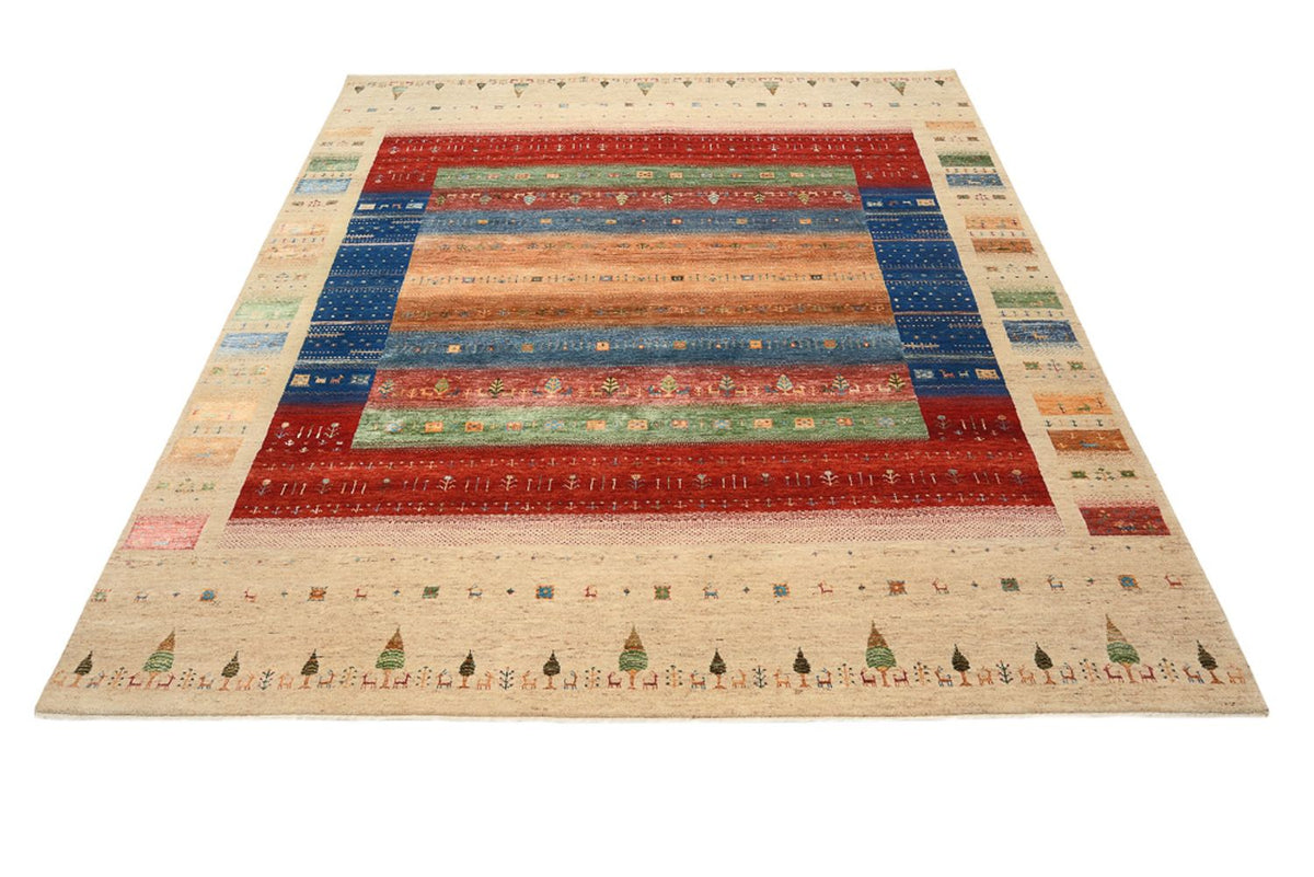 Gabbeh Tapijt - Loribaft Indus - 236 x 205 cm - veelkleurig