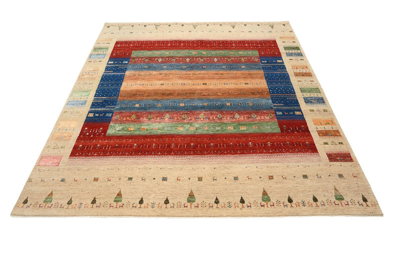 Gabbeh Tapijt - Loribaft Indus - 236 x 205 cm - veelkleurig