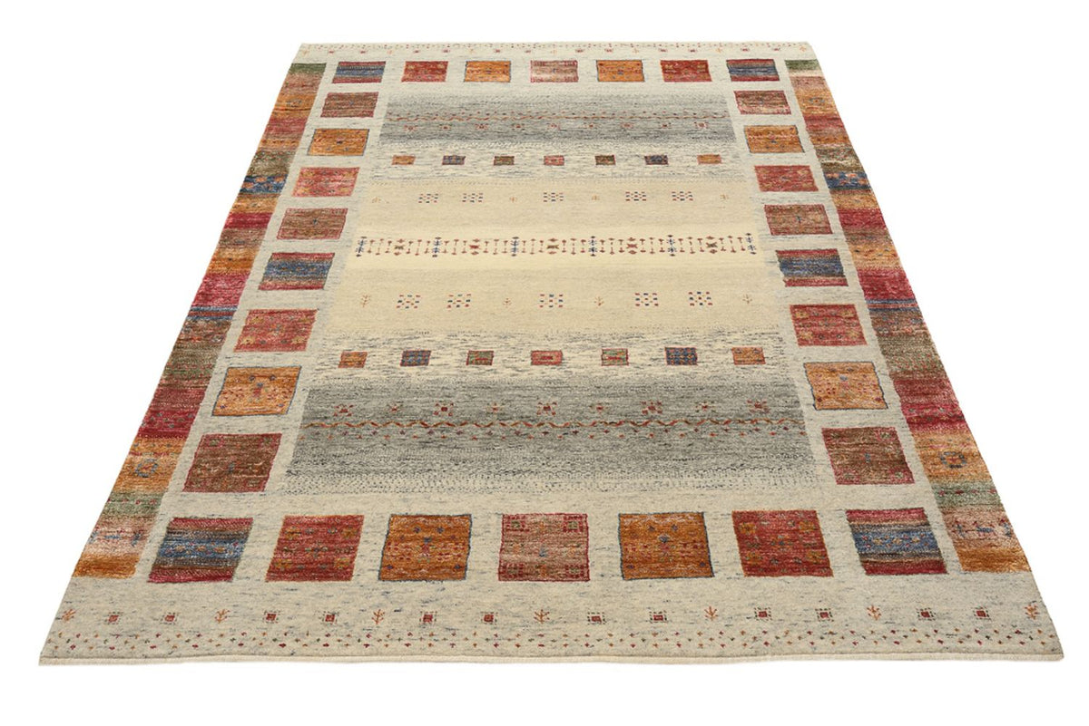 Gabbeh Tapijt - Loribaft Indus - 205 x 154 cm - donker beige