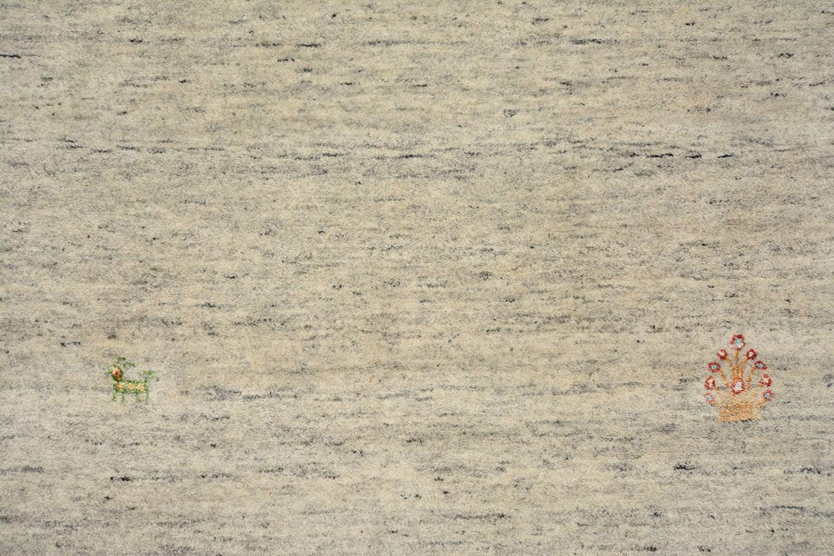 Loper Gabbeh Tapijt - Loribaft Indus - 237 x 82 cm - donker beige