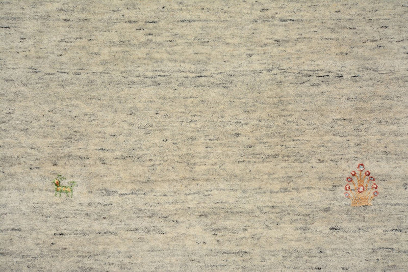 Loper Gabbeh Tapijt - Loribaft Indus - 237 x 82 cm - donker beige