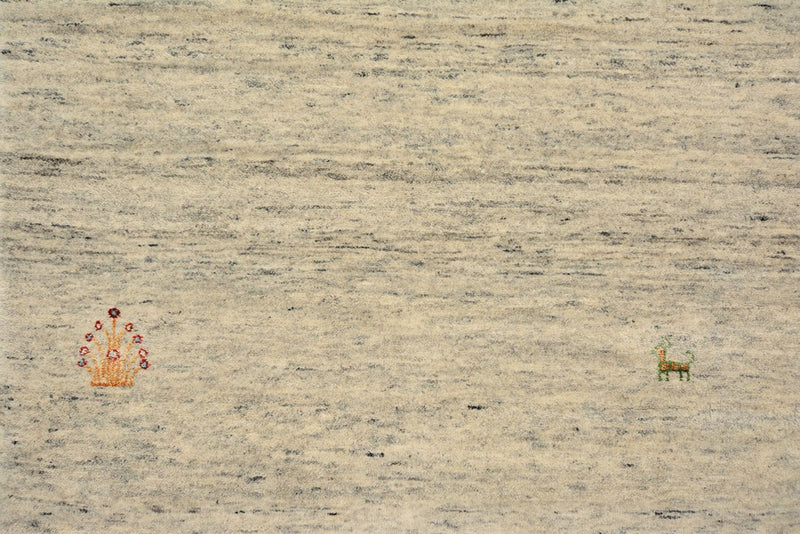 Loper Gabbeh Tapijt - Loribaft Indus - 295 x 80 cm - donker beige