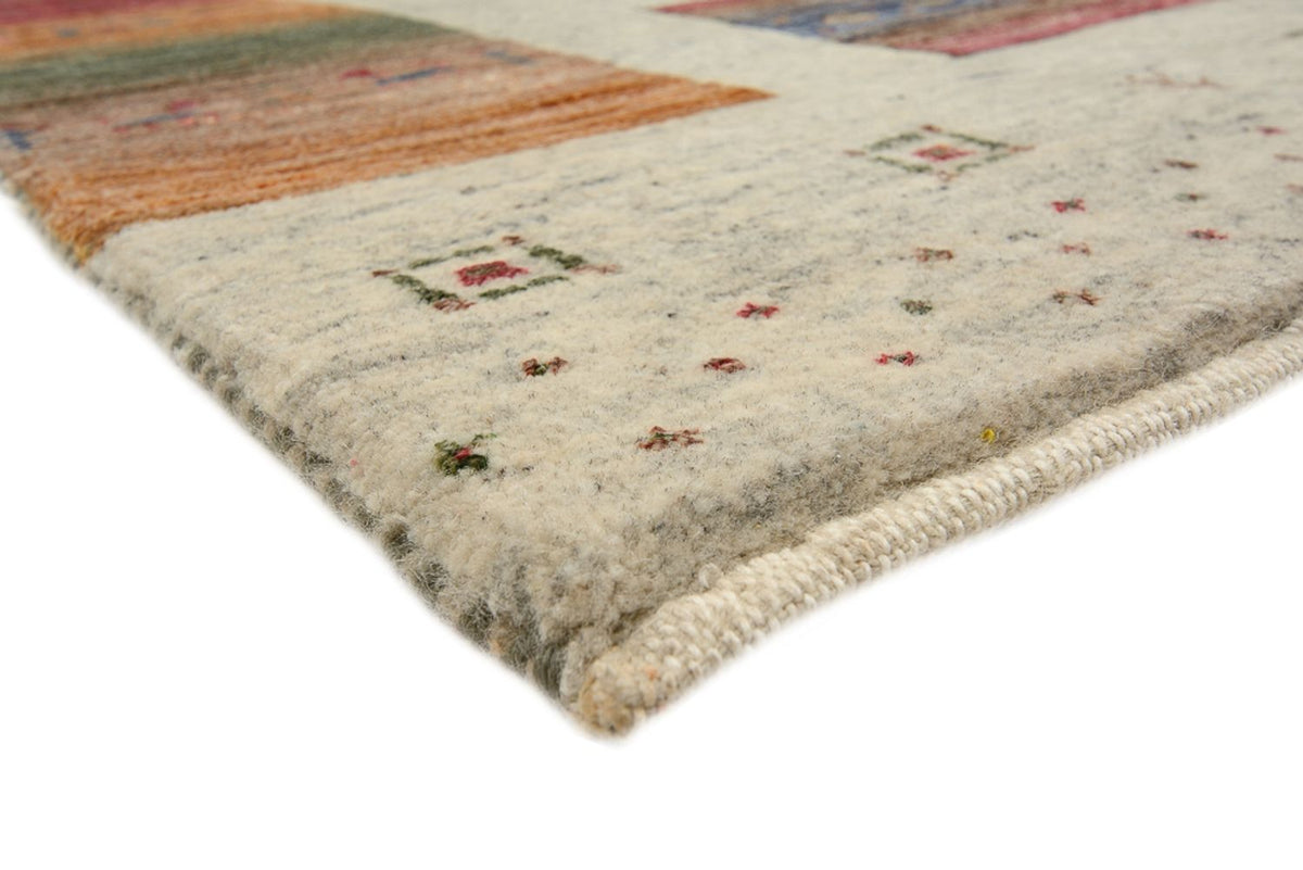 Gabbeh Tapijt - Loribaft Indus vierkant  - 249 x 248 cm - donker beige