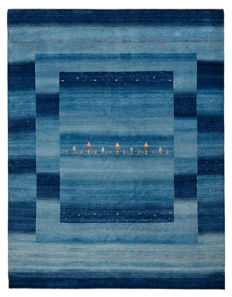 Gabbeh Tapijt - Loribaft Indus - 329 x 253 cm - zee blauw