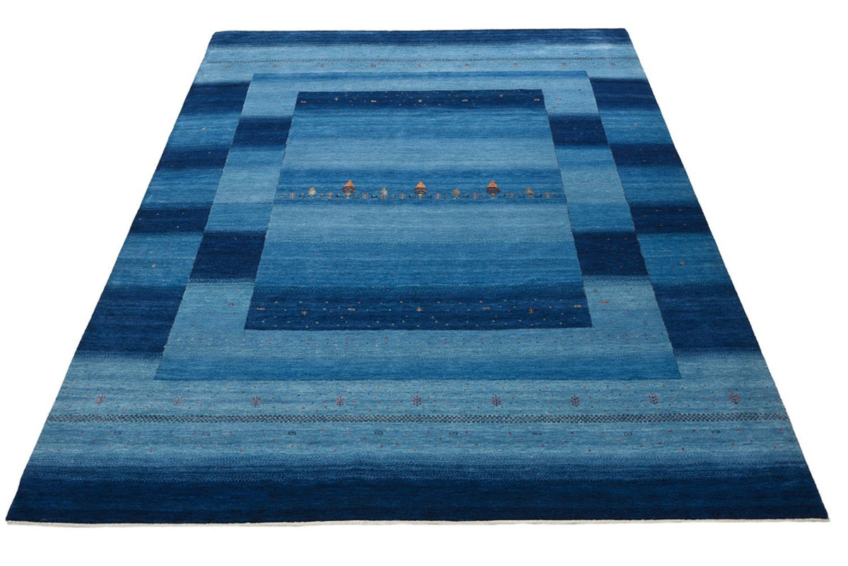 Gabbeh Tapijt - Loribaft Indus - 329 x 253 cm - zee blauw