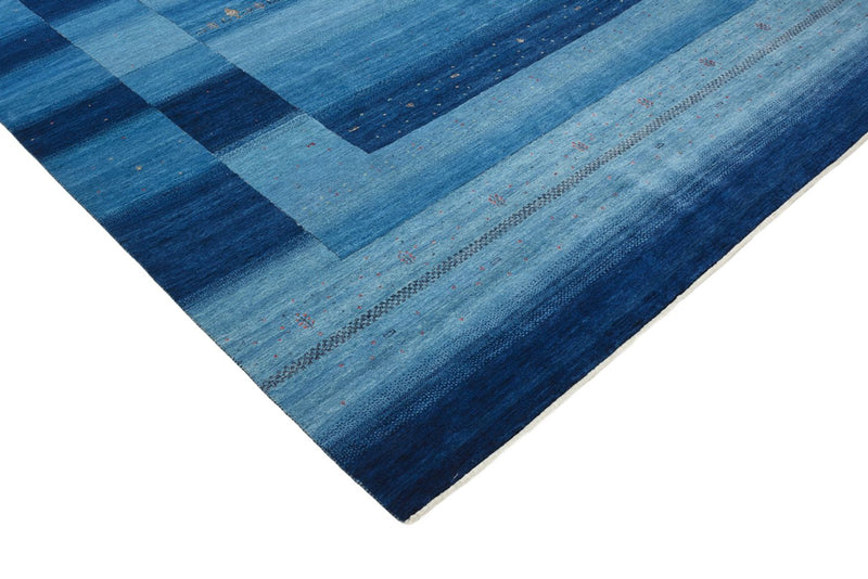 Gabbeh Tapijt - Loribaft Indus - 329 x 253 cm - zee blauw