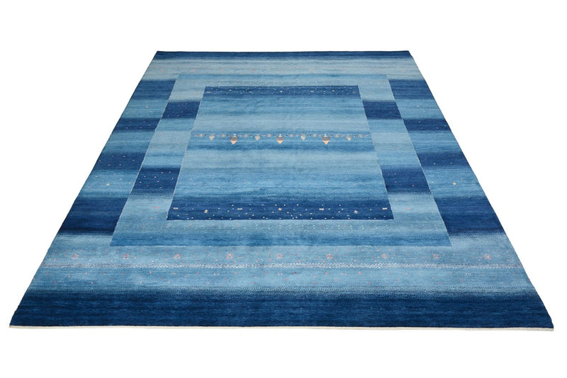 Gabbeh Tapijt - Loribaft Indus - 329 x 253 cm - zee blauw