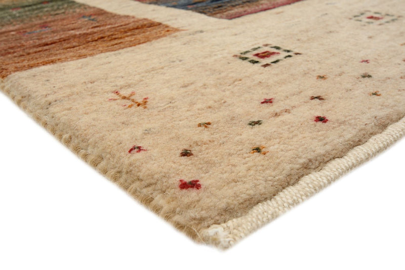 Gabbeh Tapijt - Loribaft Indus vierkant  - 204 x 202 cm - licht beige
