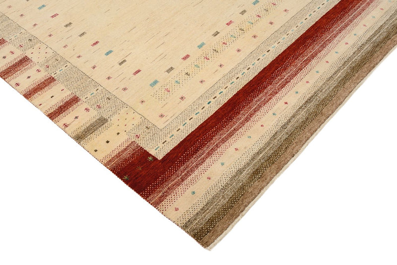Gabbeh Tapijt - Loribaft Indus - 206 x 156 cm - licht beige