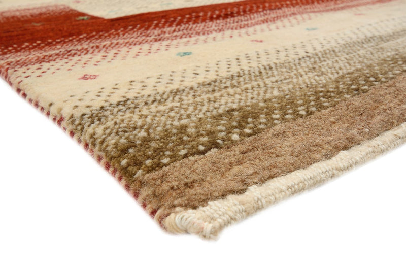 Gabbeh Tapijt - Loribaft Indus - 206 x 156 cm - licht beige
