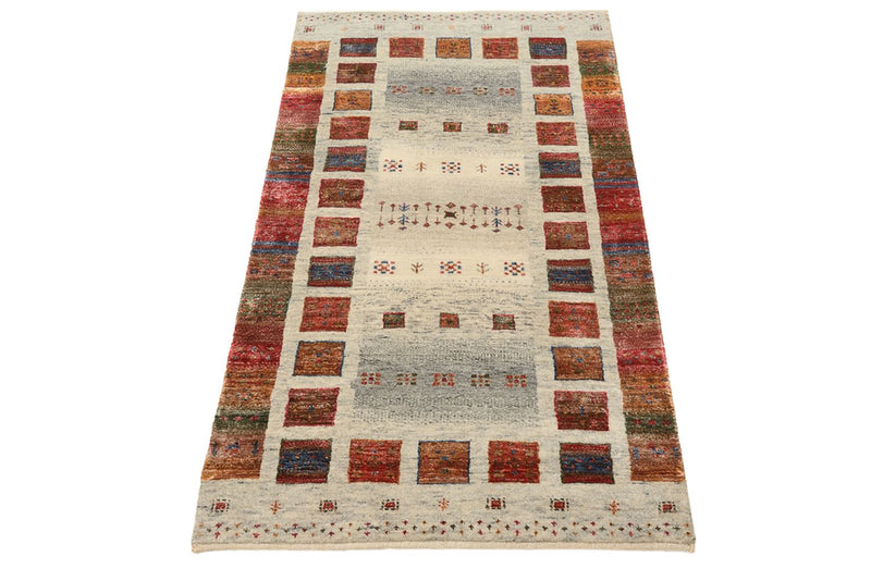 Gabbeh Tapijt - Loribaft Indus - 139 x 74 cm - veelkleurig