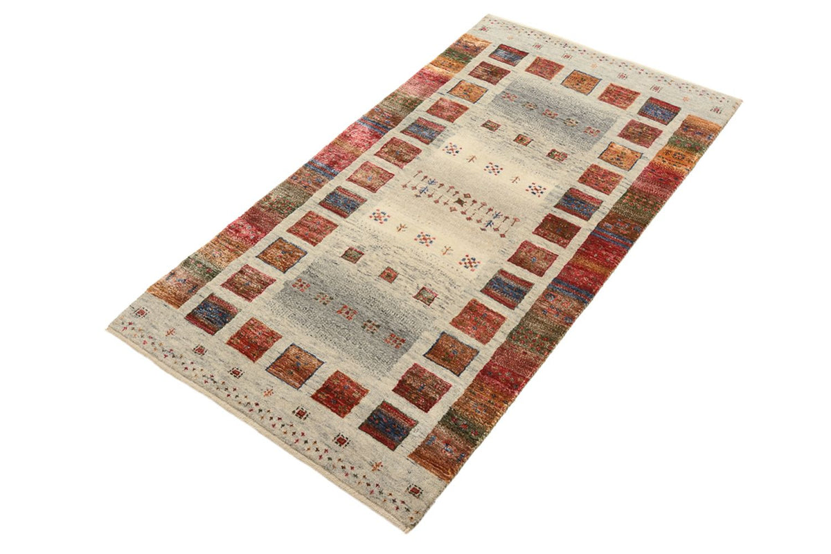 Gabbeh Tapijt - Loribaft Indus - 139 x 74 cm - veelkleurig