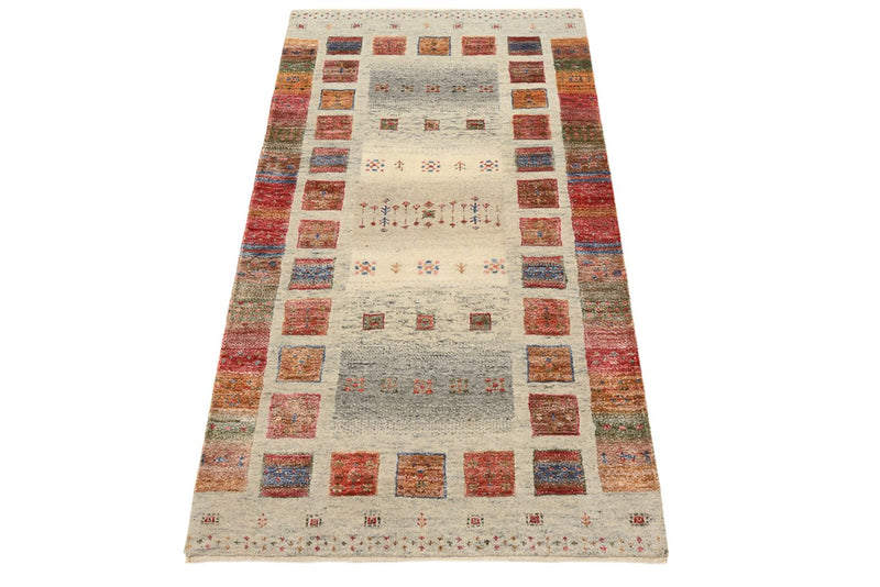 Gabbeh Tapijt - Loribaft Indus - 140 x 75 cm - veelkleurig
